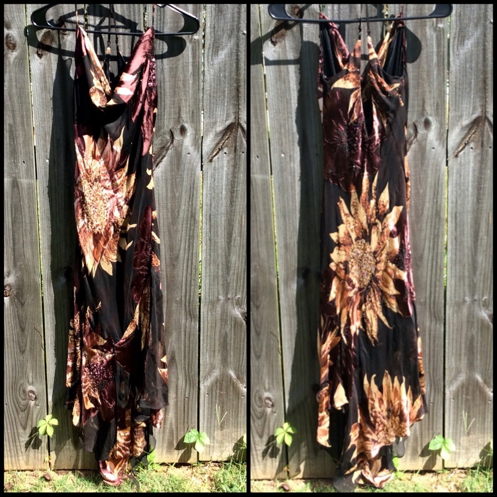 CACHE | Beaded Floral Dress Size 10